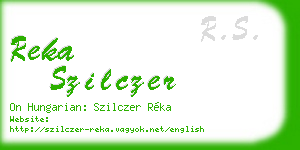 reka szilczer business card