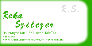 reka szilczer business card